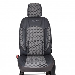 Class Petek Serisi Füme-Füme Universal Koltuk Kılıfı   - Jakar  $i