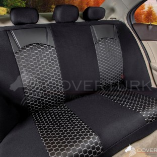 Class Petek Serisi Siyah-Beyaz Universal Koltuk Kılıfı - $i