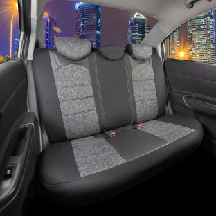 Keten Kumaş Siyah-Mavi Kılıf Seti - $i