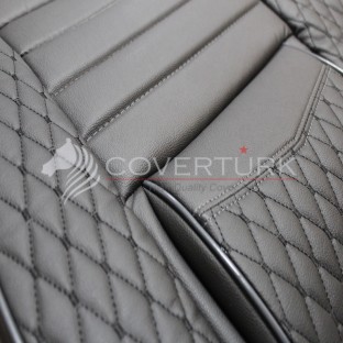 Lotus Füme-Siyah Lüx Deri Minder Seti  -  $i