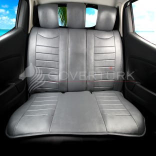 Lotus Serisi Füme-Füme Lüx Deri Minder Seti  -  $i